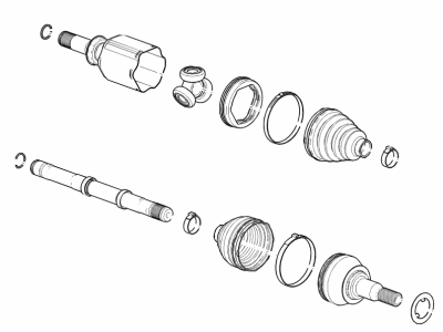 GM 84148576 Boot Kit, Front Wheel Drive Shaft Inner