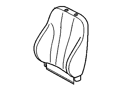 GM 12453290 COVER, Front Seat Back and Back of Back