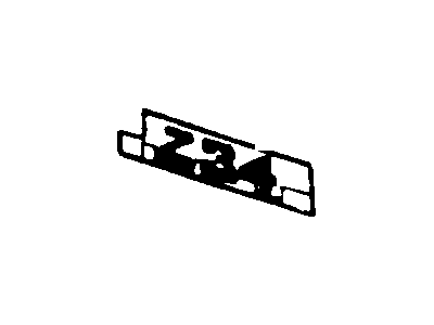 GM 10190598 Stripe, Rear Quarter *Silver L 10190598 GM Stripe, Rear Quarter *Silver L Illustration 1 of 1