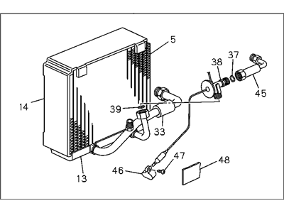 97726377 GM A/C Evaporator Illustration 1 of 1