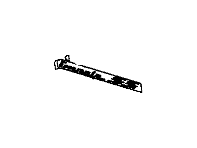GM 10248742 Plate Assembly, Rear Quarter Name "Impala Stainless Steel" *Black