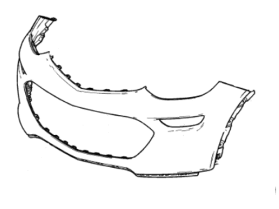 GM 42518920 Front Bumper Cover *Service Primer