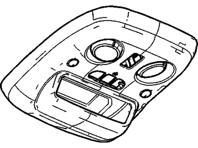 GM 15812245 Console Assembly, Roof *Pewter R