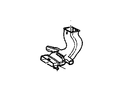 GM 10245865 Duct, Floor Rear Air Outlet *Black