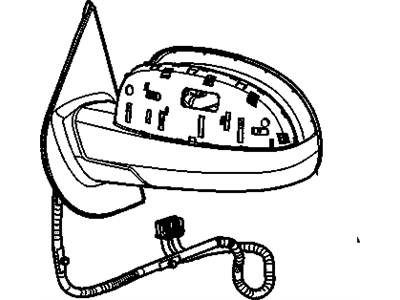GM 25775839 Mirror Assembly, Outside Rear View *Black