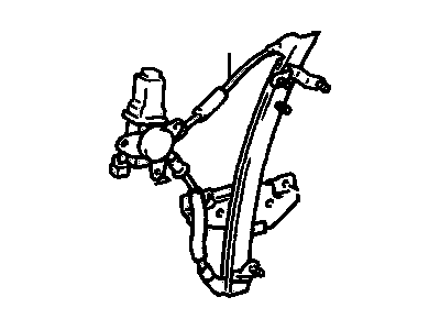 1996 Chevrolet Prizm Window Regulator - 94855681