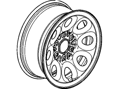 GM 9596468 Wheel Rim Assembly, 17X7.5X31 Steel