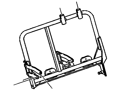 GM 12472558 Frame,Rear Seat Back Cushion