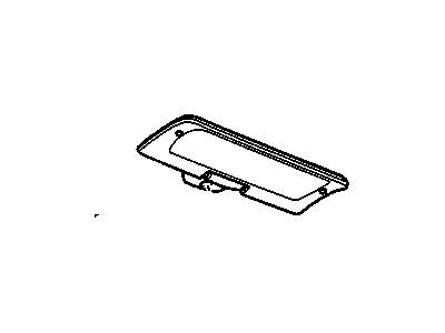 25841092 GM Sunshade Assembly Ebony Illustration 1 of 1