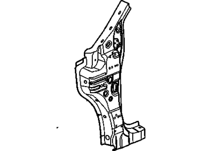 GM 20895169 Reinforcement,Front Side Door Hinge (Body Side)