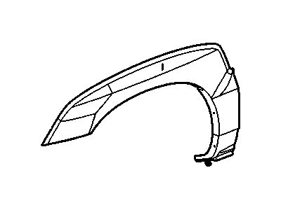 GM 89045576 Molding,Front Fender Wheel Opening