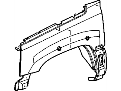 GM 88980449 Fender,Front