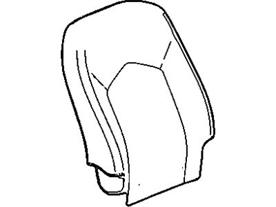 20941553 GM Cover Assembly, Driver Seat Back Cushion *Dark Titanium Illustration 1 of 1