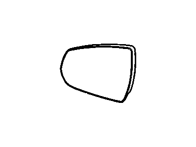 GM 23213117 Glass,Outside Rear View Mirror (W/Backing Plate)