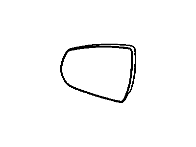 GM 23213111 Glass,Outside Rear View Mirror (W/Backing Plate)