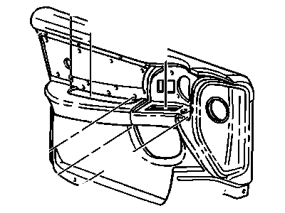 GM 89039003 Trim Asm,Front Side Door *Cashmere