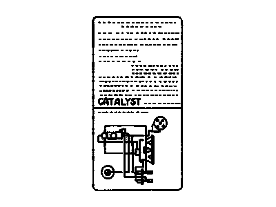 GM 30006588 LABEL, Emissions and Cautions