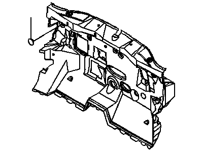 GM 96538346 Insulator,Dash Panel Lower