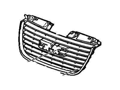 GM 22761714 Grille Assembly, Radiator Upper