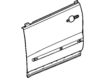 15217584 GM Front Side Door Outer Panel Assembly Illustration 1 of 1
