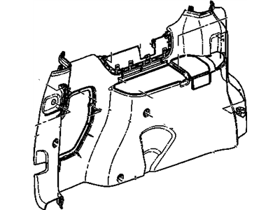 GM 10441943 Panel Assembly, Body Side Rear Trim *Neutral Medium