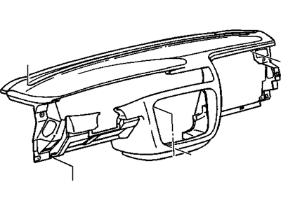 90437029 GM Instrument Panel Illustration 1 of 1