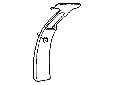 25641522 GM Panel Assembly, Center Pillar Trim *Cream Illustration 1 of 1