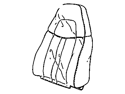 12476665 GM Cover,Driver Seat Back Cushion *Pewter Illustration 1 of 1