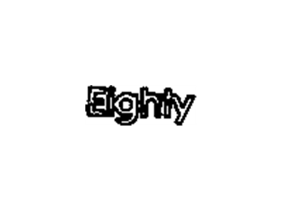 GM 20735401 Plate Assembly, Name R/Quarter O/P "Eighty"