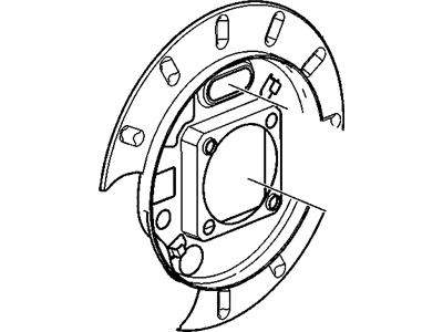 GM 15158973 Shield,Rear Brake