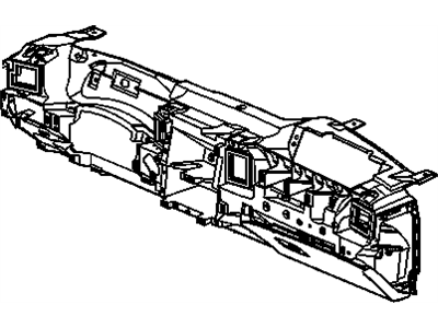 GM 15798648 Panel Assembly, Instrument Panel Lower Trim *Blue