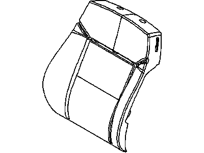 GM 13217292 Cover,Front Seat Back Cushion *Silver Charc