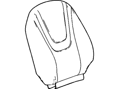 GM 20933996 Cover Assembly, Passenger Seat Back Cushion *Black