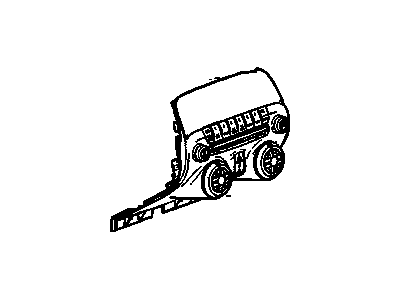 GM 22919386 Control Assembly, Amplitude Modulation/Frequency Modulation Stereo Radio