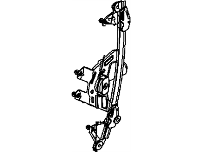 GM 22682244 Rear Side Door Window Regulator Assembly