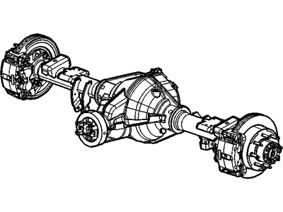 GM 15144100 Axle Assembly, Rear (4.10 Ratio)