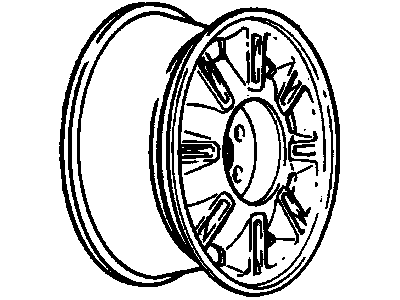 GM 3539338 Wheel Rim, 16X7(Tire & Wheel Rim Drawing/Original Housed A