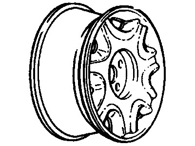 GM 3539340 Wheel Rim, 16X7(Tire & Wheel Rim Drawing/Original Housed A