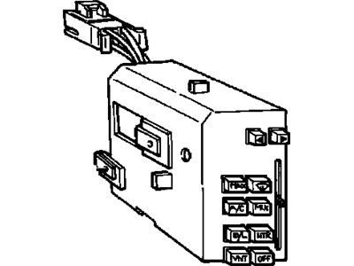 GM 16152222 Heater & Air Conditioner Control Assembly