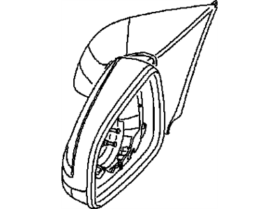 GM 13253337 Mirror,Outside Rear View