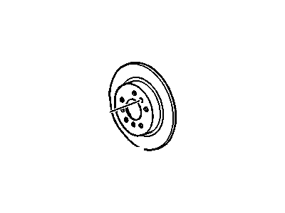 GM 19303813 Rear Brake Rotor