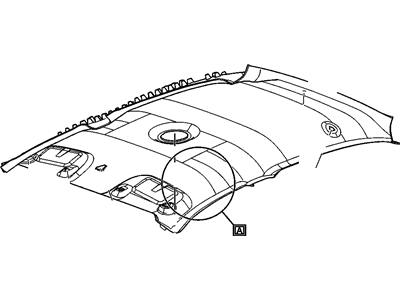 GM 20860309 Panel Assembly, Headlining Trim *Gray