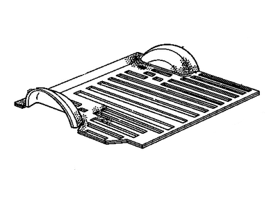 15983210 GM Carpet Assembly, Floor Rear *Gray Illustration 1 of 1