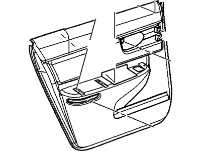 GM 10353929 Trim Assembly, Rear Side Door *Neutral 10353929 GM Trim Assembly, Rear Side Door *Neutral Illustration 1 of 1