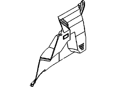 GM 96451828 Trim, Rear Compartment Side