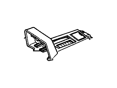 GM 12520938 PLATE, Floor Console