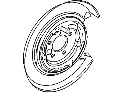 GM 21019209 Plate Asm,Rear Brake Backing