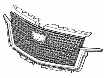 GM 85000004 Grille Assembly, Front Upr *Galvano Silvv