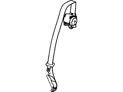 2007 Hummer H3 Seat Belt - 89027194