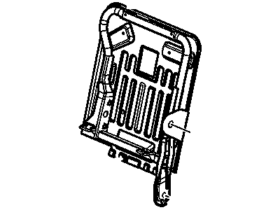 GM 89046498 Frame,Rear Seat Back Cushion